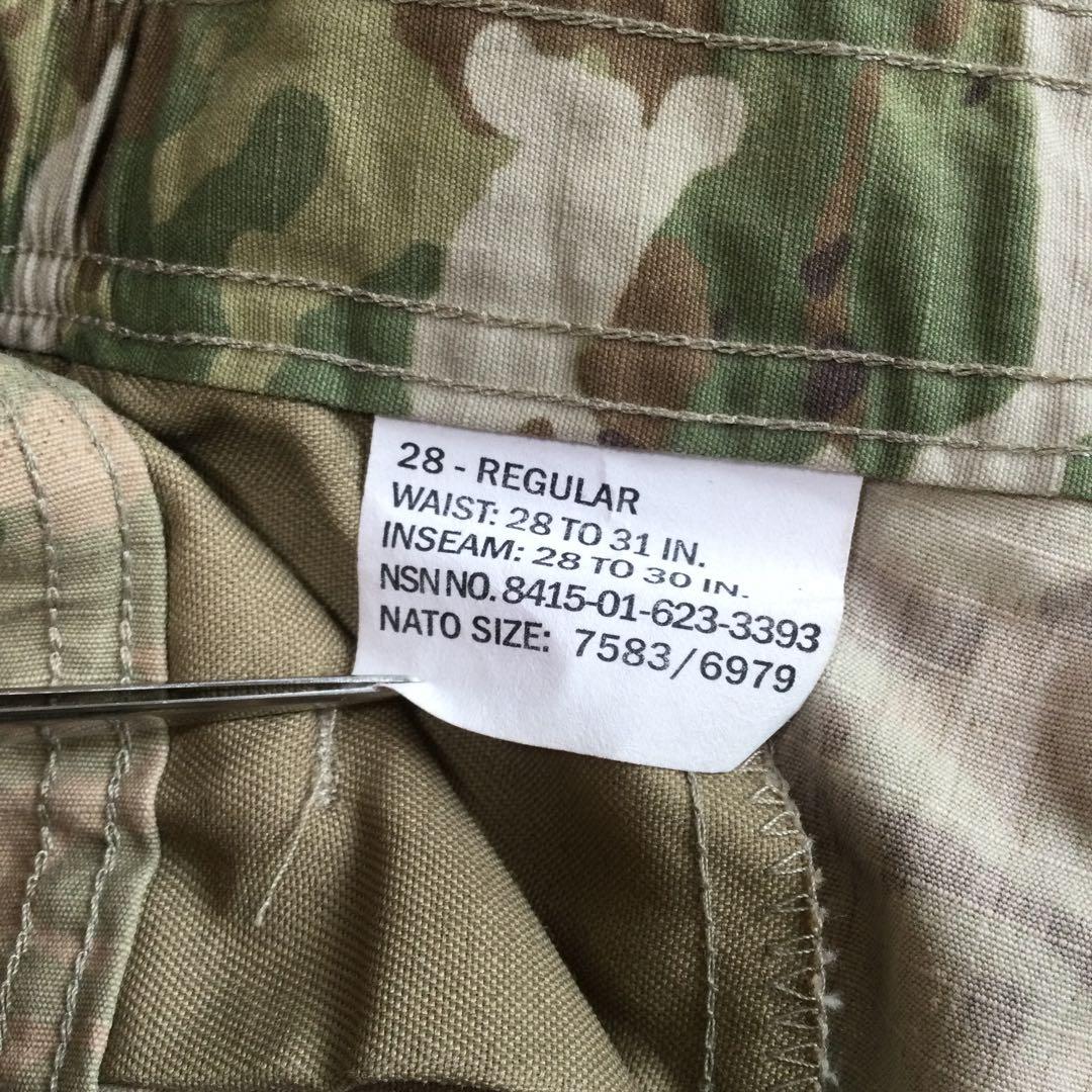 実物 アメリカ陸軍 OCP スコーピオンW2迷彩 コンバットパンツ 28R