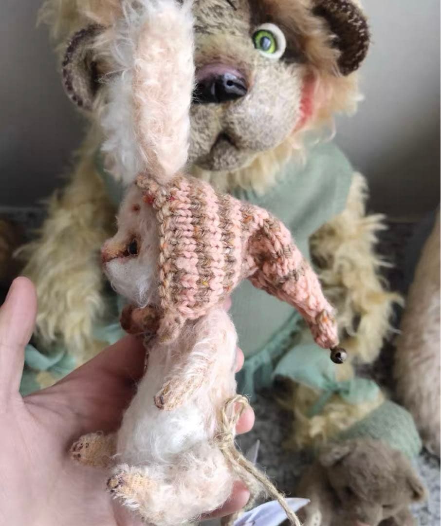 優しいキツネさん アーティストベア 海外作家様 ハンドメイド ぬいぐるみ 置物