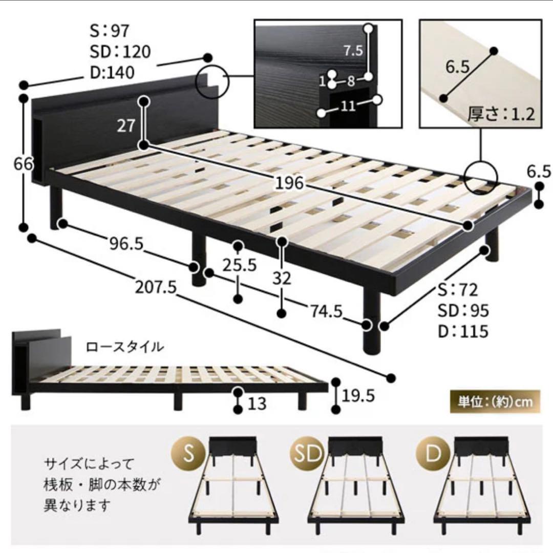 ◎シングル ベッドフレーム×マットレスセット