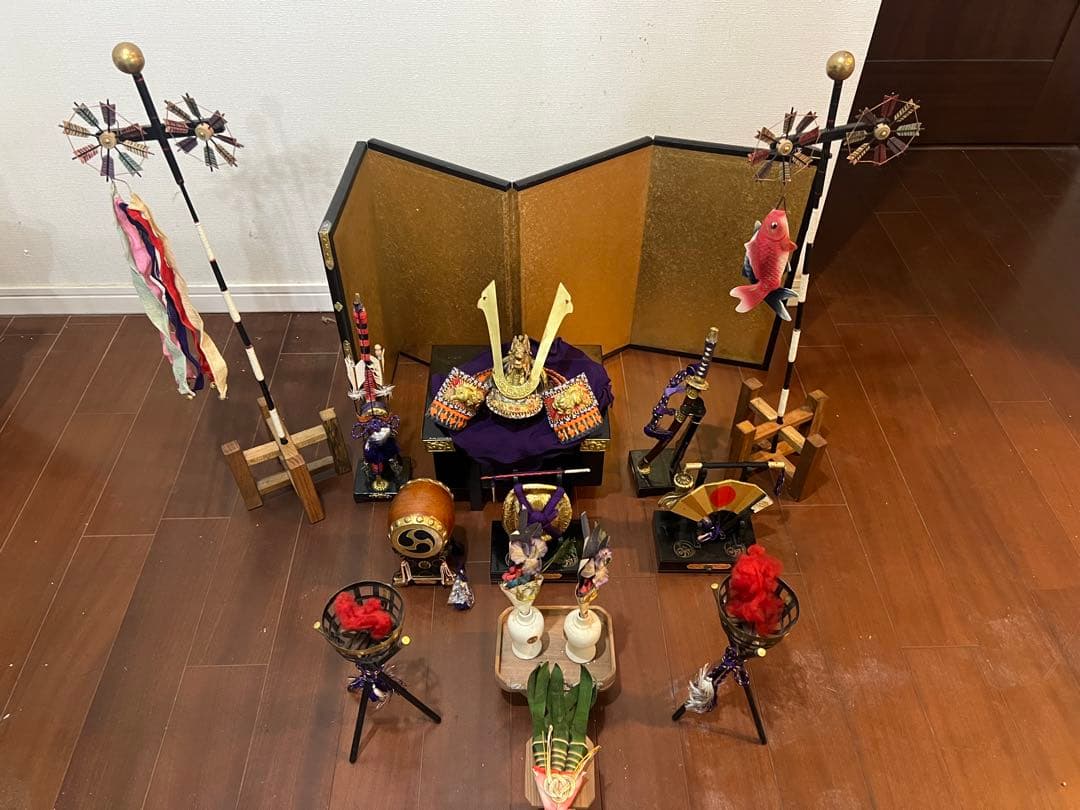 中古難あり　5月節句兜他飾り