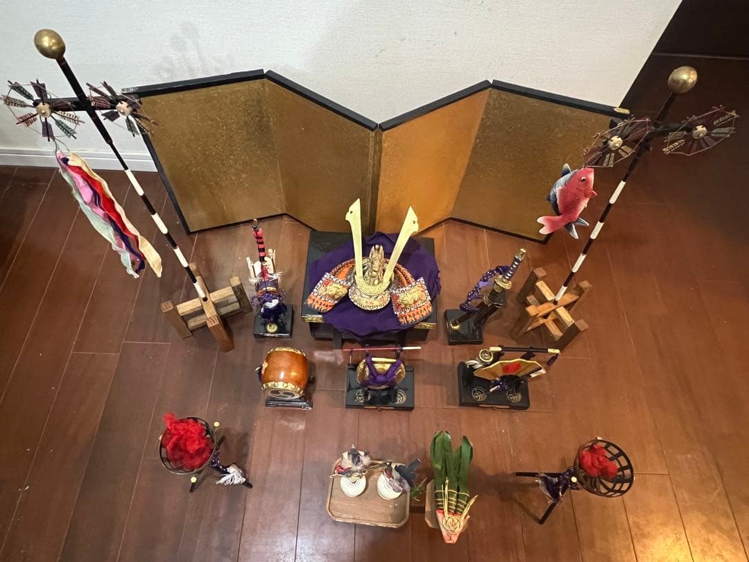 中古難あり　5月節句兜他飾り