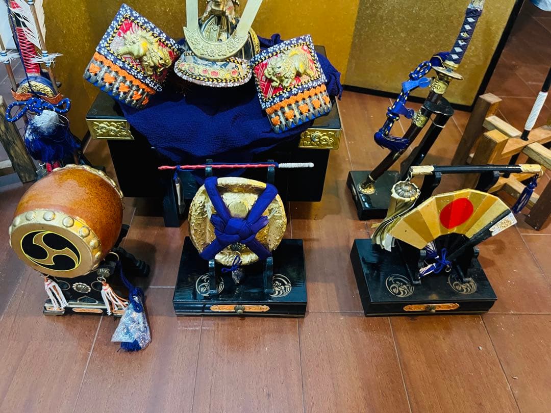 中古難あり　5月節句兜他飾り