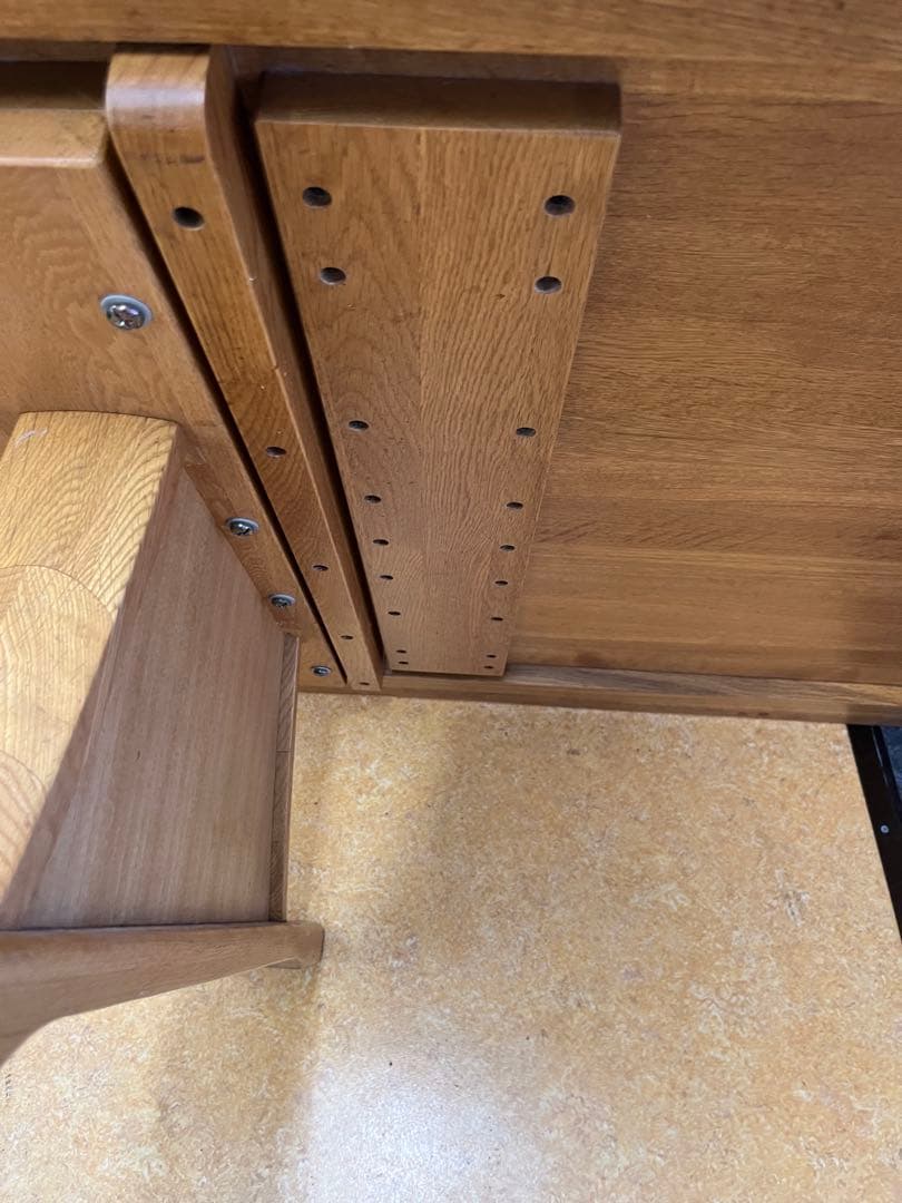 【送料込み】ナラ木　一枚板　ローテーブル　リビングテーブル　オーク材　木製