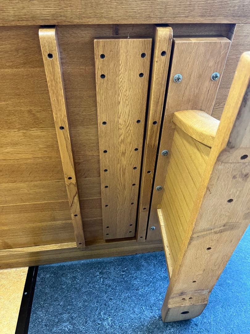 【送料込み】ナラ木　一枚板　ローテーブル　リビングテーブル　オーク材　木製