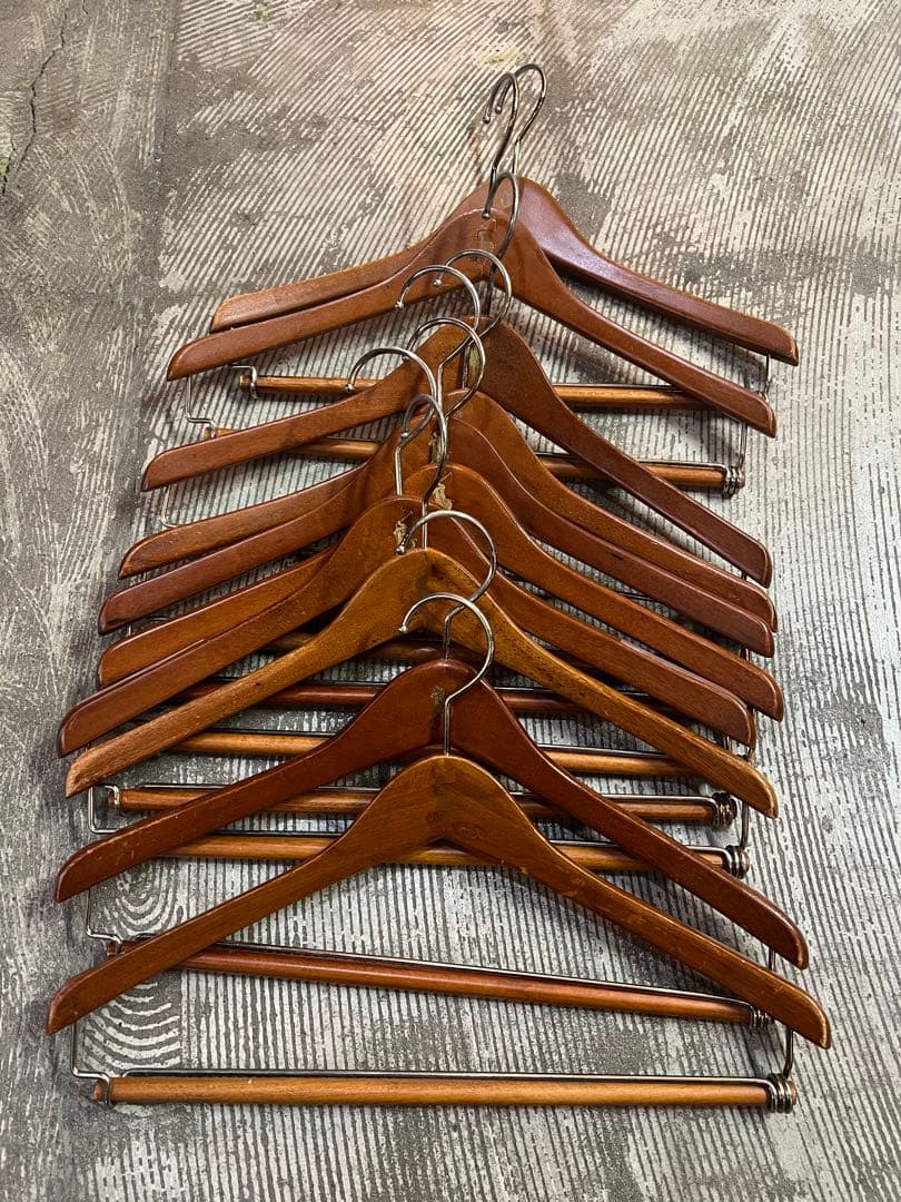 ビンテージラルフローレンハンガー10本セット木製polo