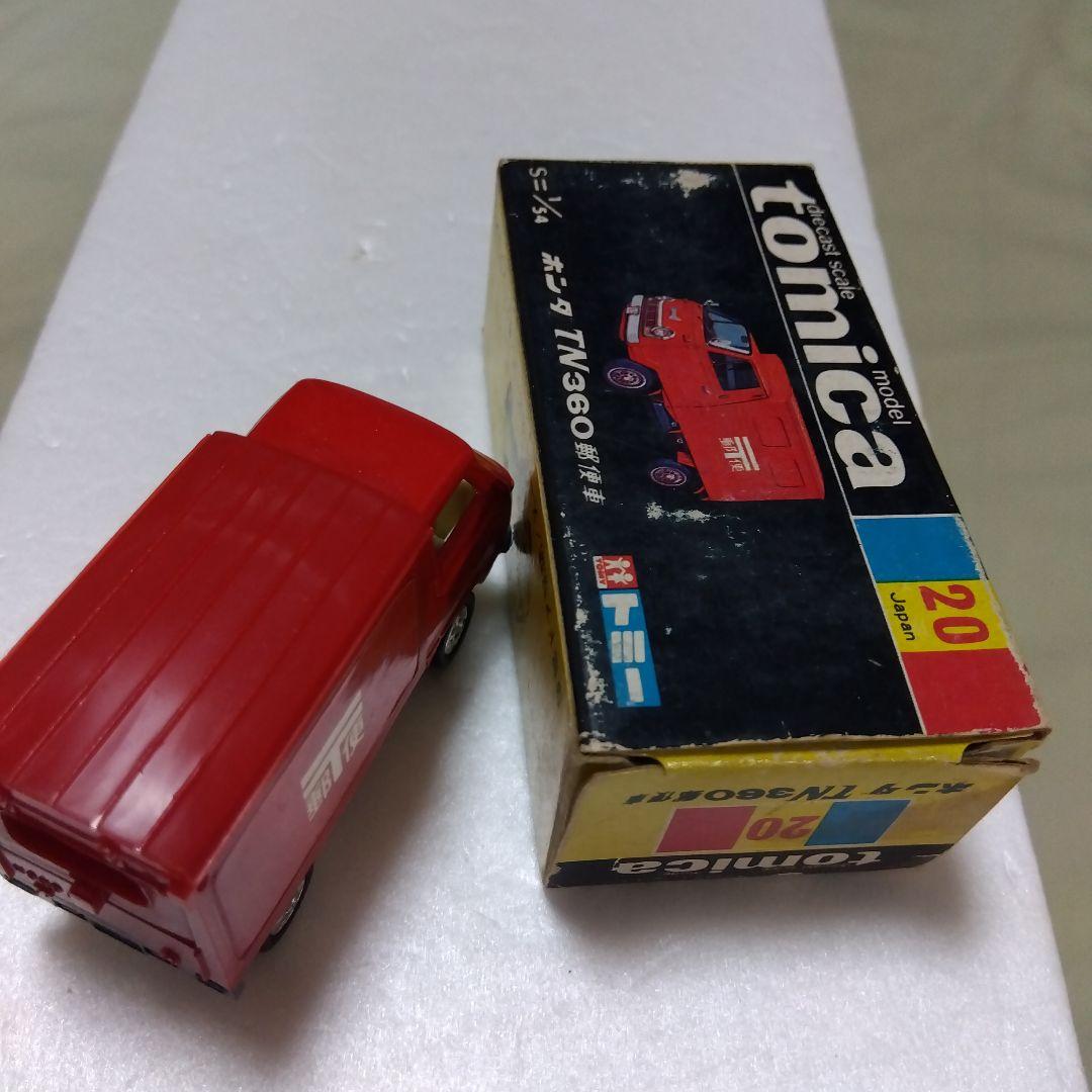 トミカ黒箱 ホンダ TN360 郵便車ミニカー 赤色 日本製 旧ホイールです