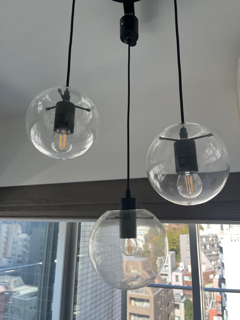 ペンダントライト3個セット三又ダクトレール工事不要コイズミ