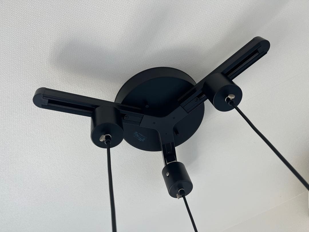 ペンダントライト3個セット三又ダクトレール工事不要コイズミ