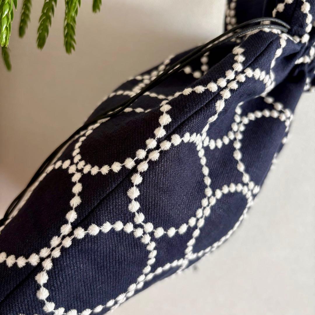 ミナペルホネン生地使用 ✳︎ tambourine 巾着バッグB