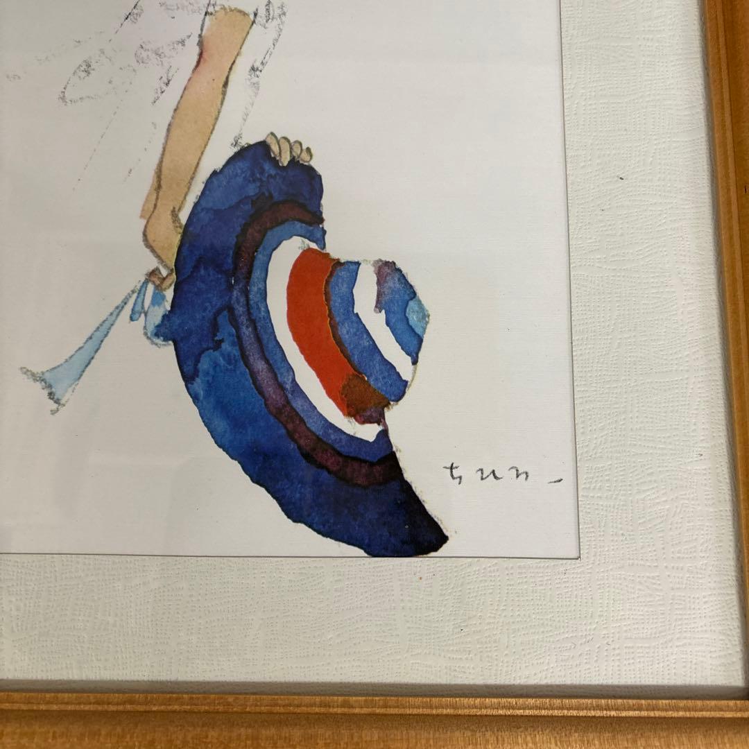 いわさきちひろの「青いつば広帽子を持つ少女」 - メルカリ