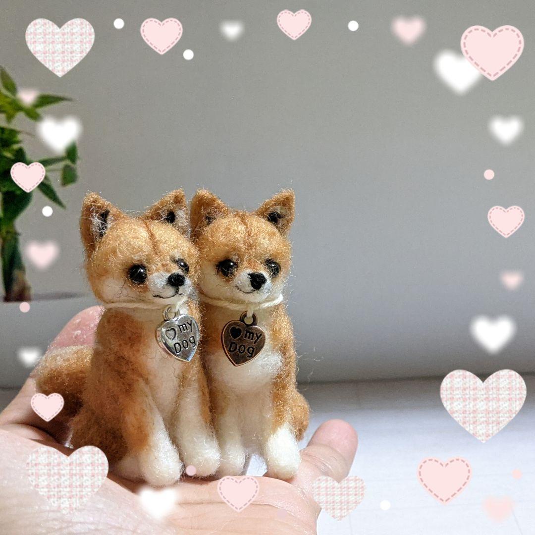 □豆柴　プロフ必須さま専用愛犬ちゃん2体ミニチュアオーダー確認用ページ□愛犬雑貨