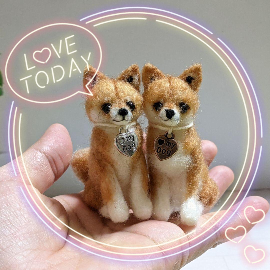 □豆柴　プロフ必須さま専用愛犬ちゃん2体ミニチュアオーダー確認用ページ□愛犬雑貨