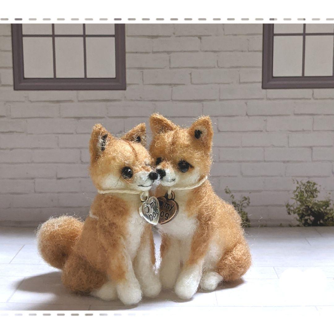 □豆柴　プロフ必須さま専用愛犬ちゃん2体ミニチュアオーダー確認用ページ□愛犬雑貨