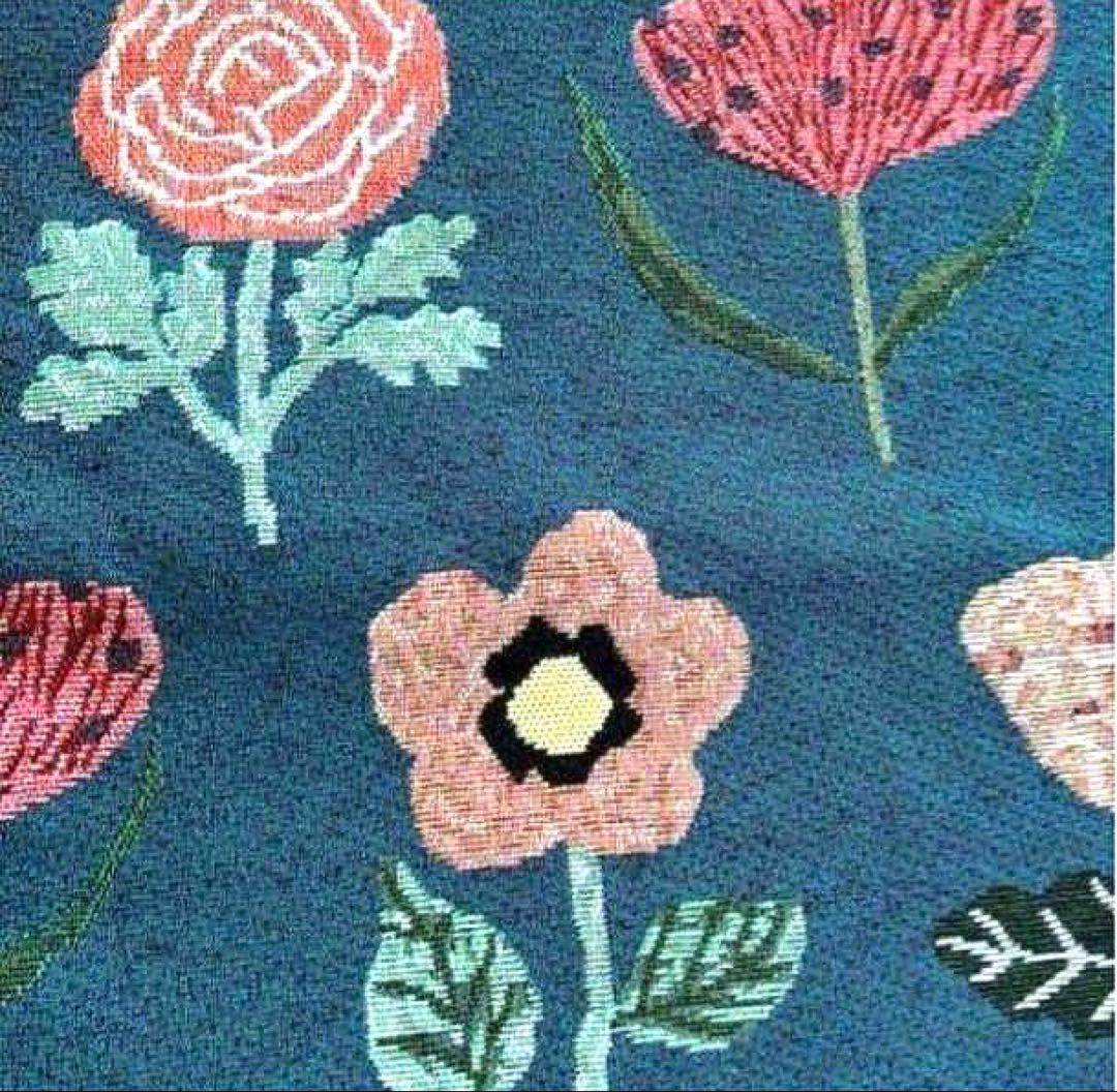 新品　松尾ミユキ　クッションカバー　フラワー 1　45×45cm　花柄