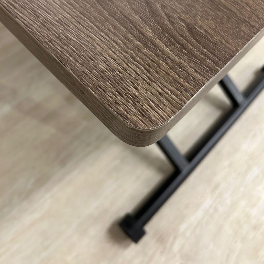 展示品・アウトレット★昇降テーブル 木目 リビングテーブル ダイニングテーブル