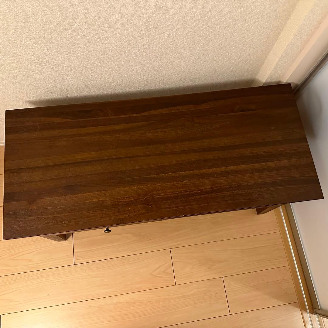 【ランドマーク】引出し付きローテーブル チーク 無垢