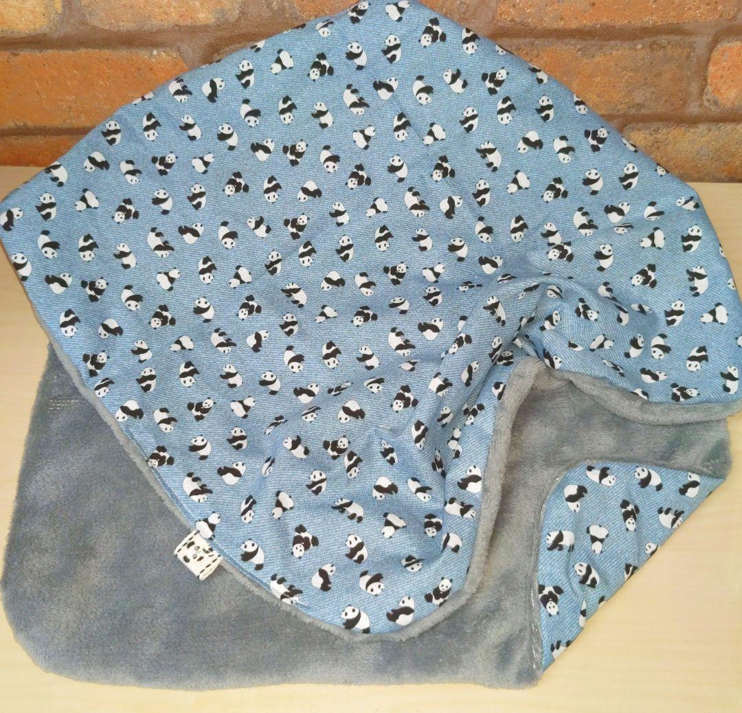 専用♥みかん⭐軽ふわ楽ちん☆マイクロ×コットン♥中バスタオル❤ちびパンダ