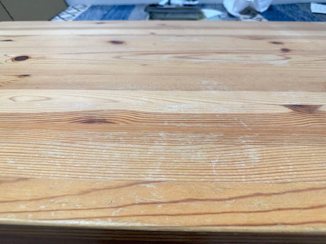 Hk-MARC  無印良品 無垢材 机 引き出しあり