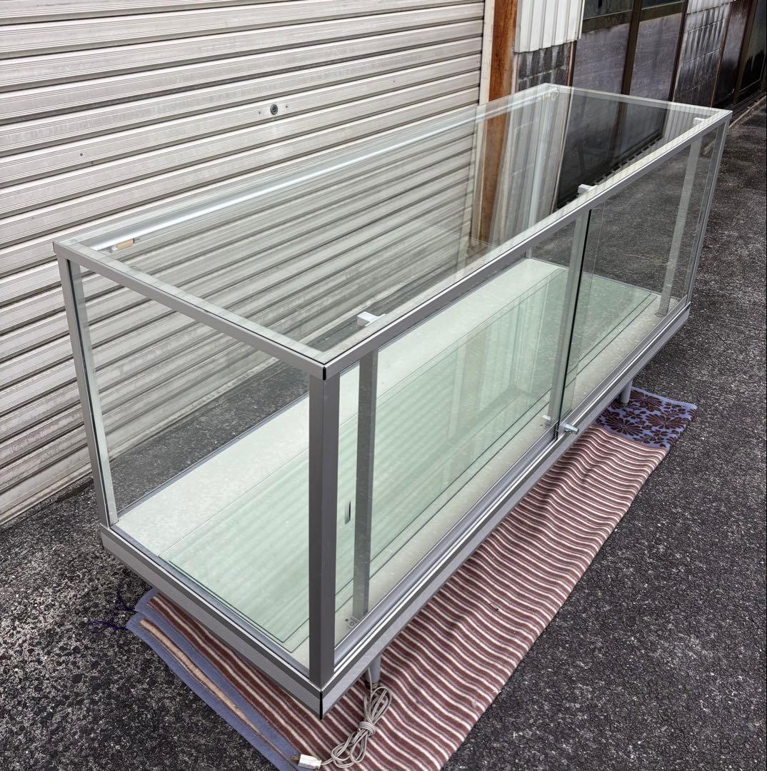 【美品】レトロなショーケース 大型 照明付き