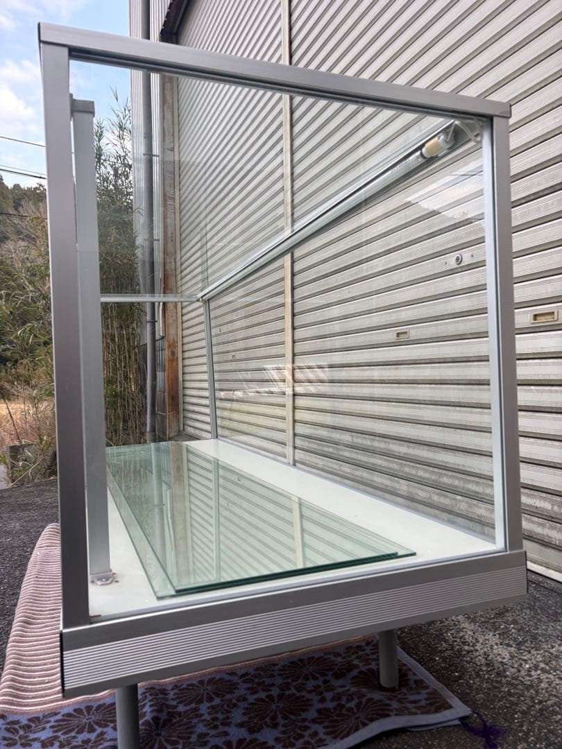 【美品】レトロなショーケース 大型 照明付き