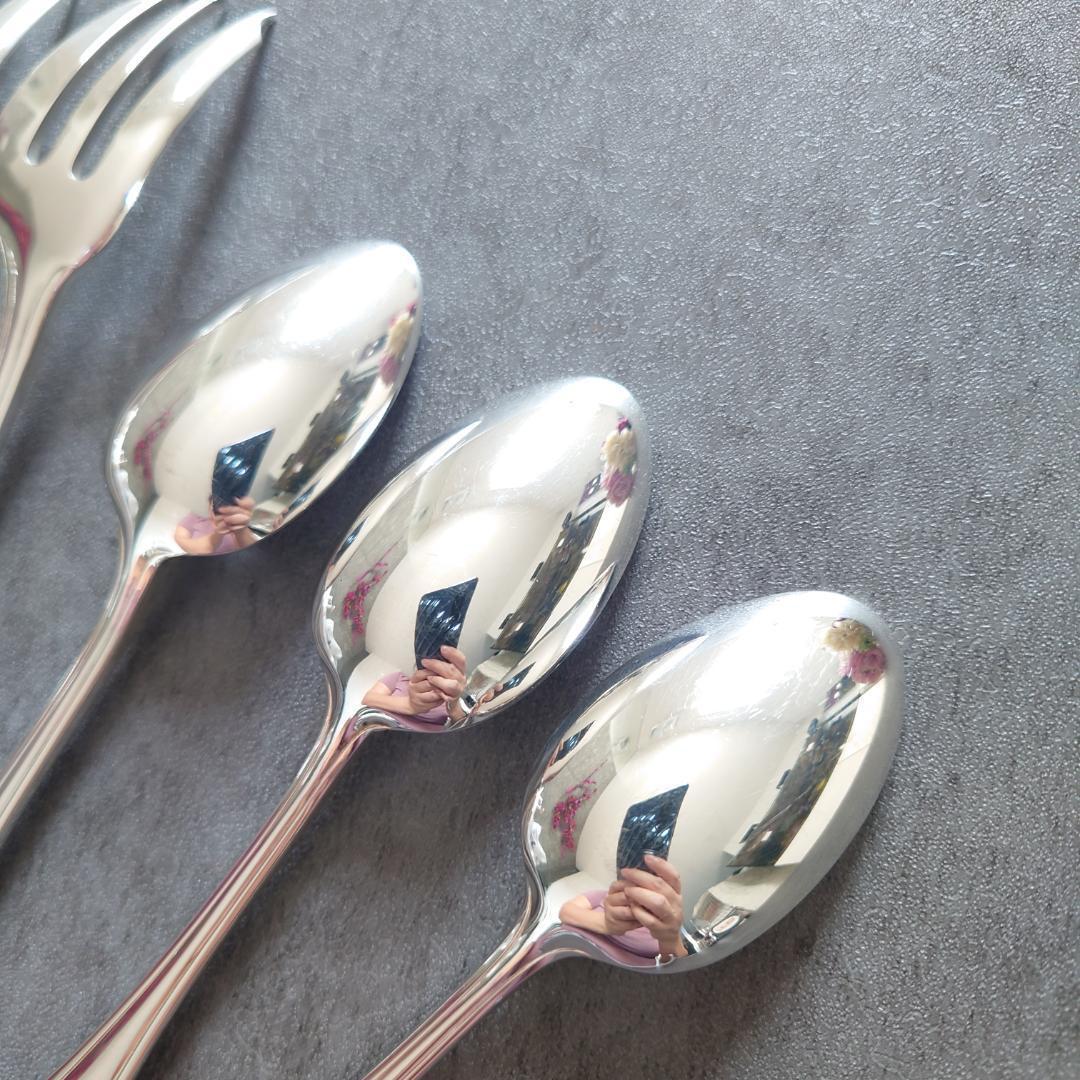 希少 美品 クリストフル ポンパドール ケーキフォーク コーヒースプーン 6点