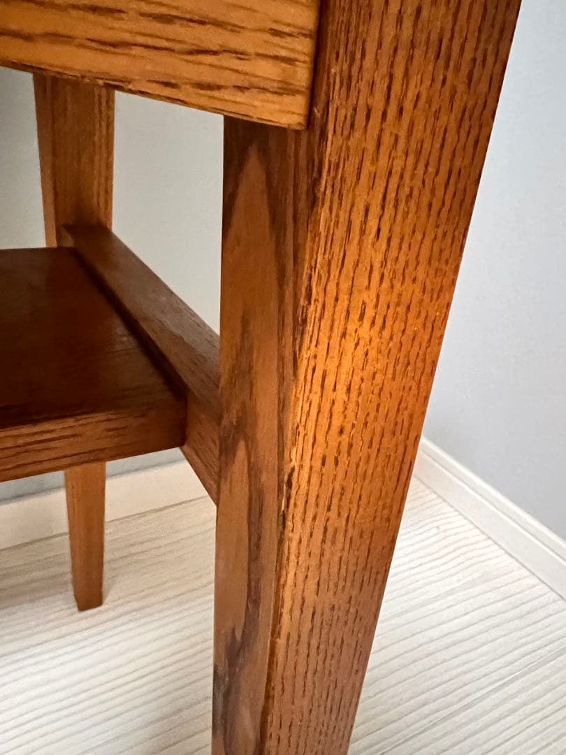 木製カフェテーブル 下棚付き　Unico  クルト