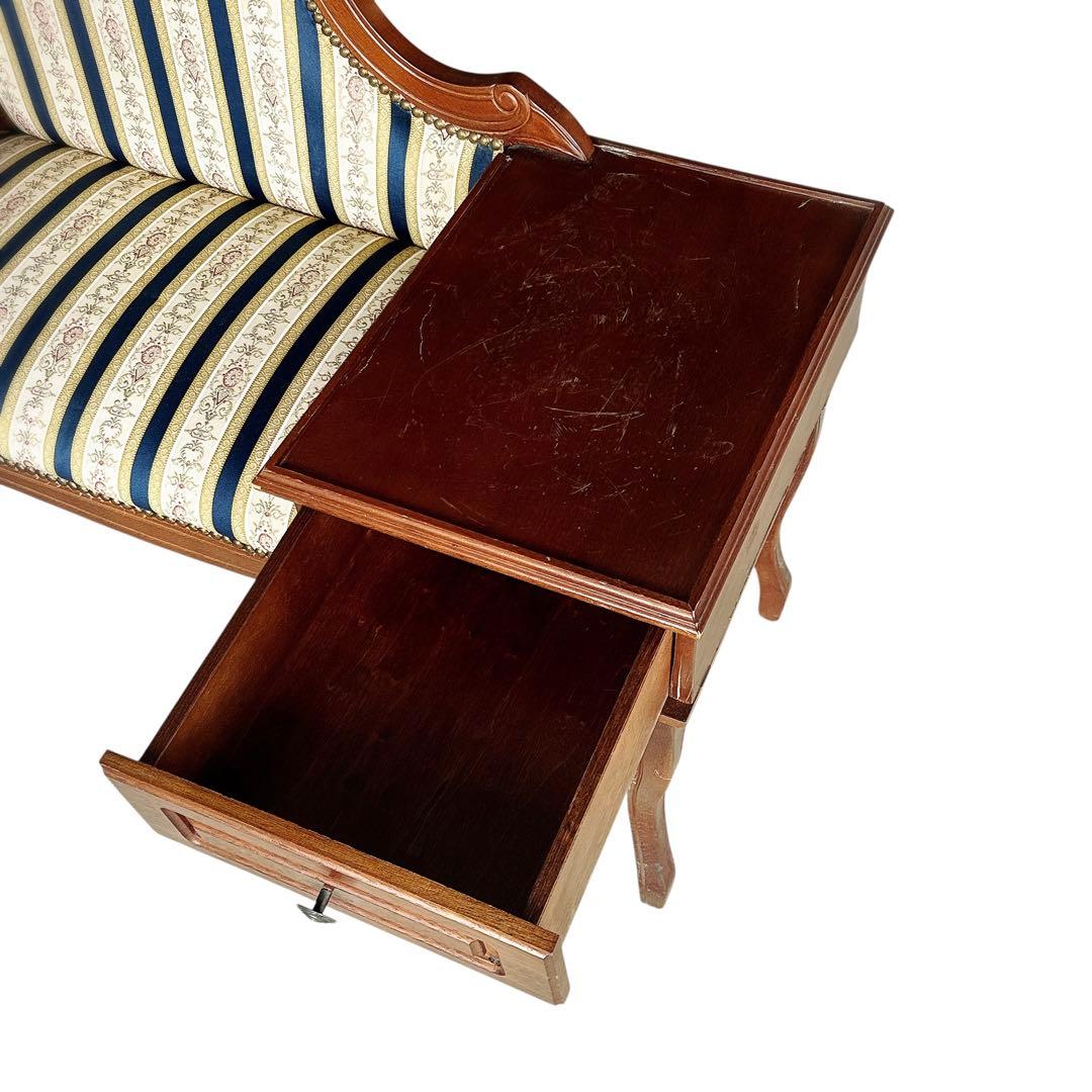 タロッコ テレフォンベンアンティーク風 クラシック 天然木 猫足 猫脚