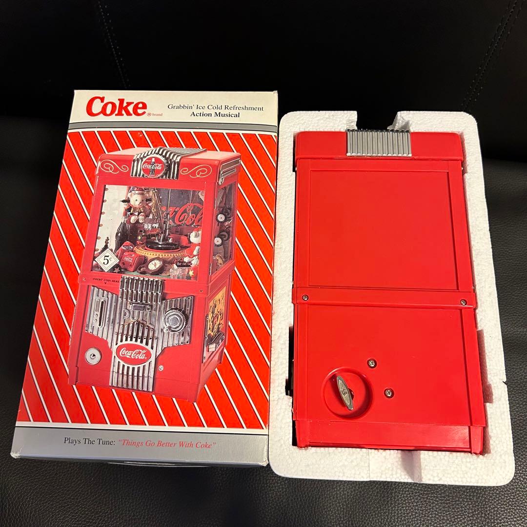 ★コカコーラ クレーンゲーム型オルゴール 貯金箱 エネスコエネスコ★ビンテージ