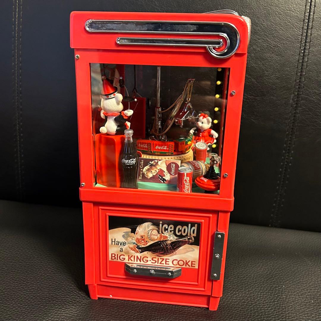 ★コカコーラ クレーンゲーム型オルゴール 貯金箱 エネスコエネスコ★ビンテージ