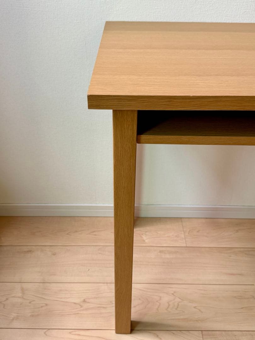 無印　オーク材　学習机　幅８７cm