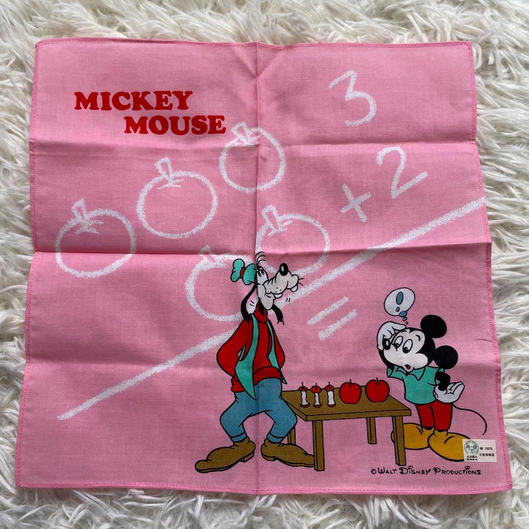 新品 希少 昭和レトロ ディズニー ハンカチ 5枚セット ミッキー ミニー