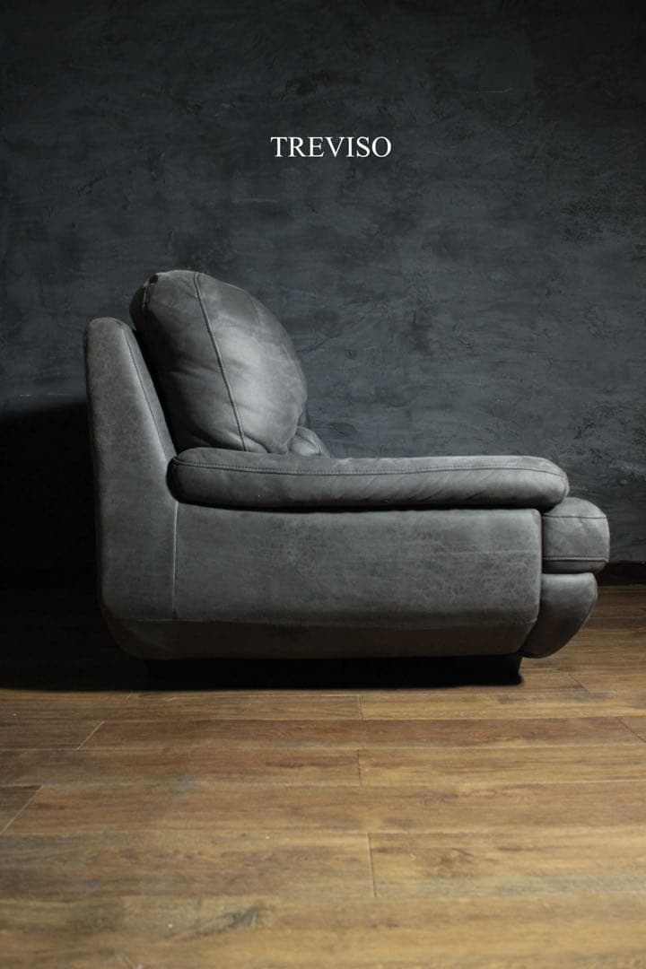 首都圏送無料〜TEREVISO24万トレビソ スモール レザテクス カウチソファ