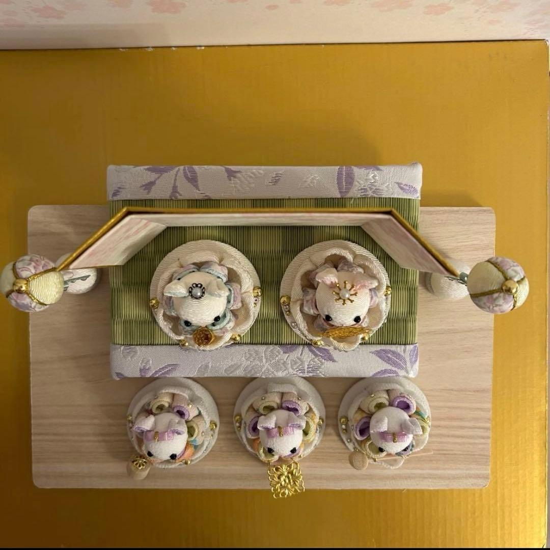 雛人形　ハンドメイド　お雛様　うさぎ