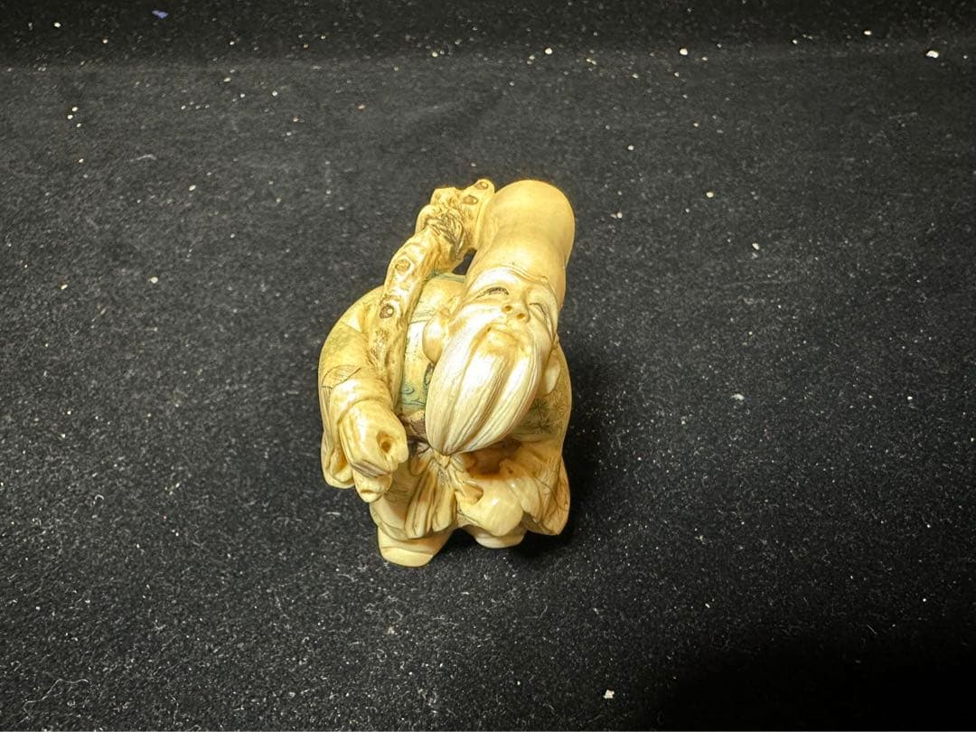 置物　アンティーク　天然素材　七福神　仏像　彫刻 古美術品　細密細工