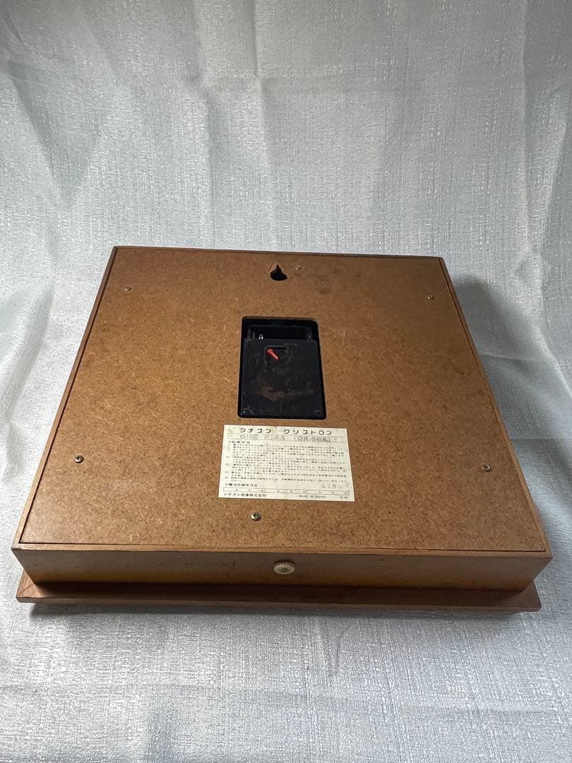 CITIZEN 掛時計 緑 正方形 約35cm 動きます　貴重　レア　昭和レトロ