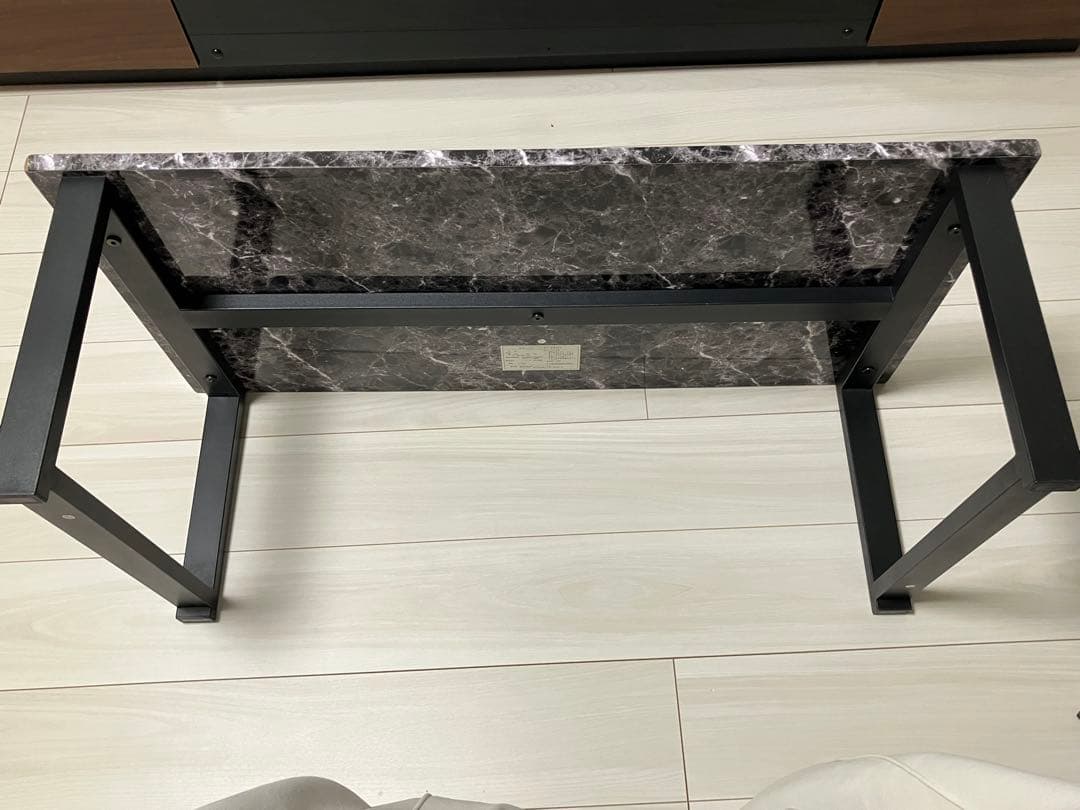 グレー大理石模様センターテーブル
