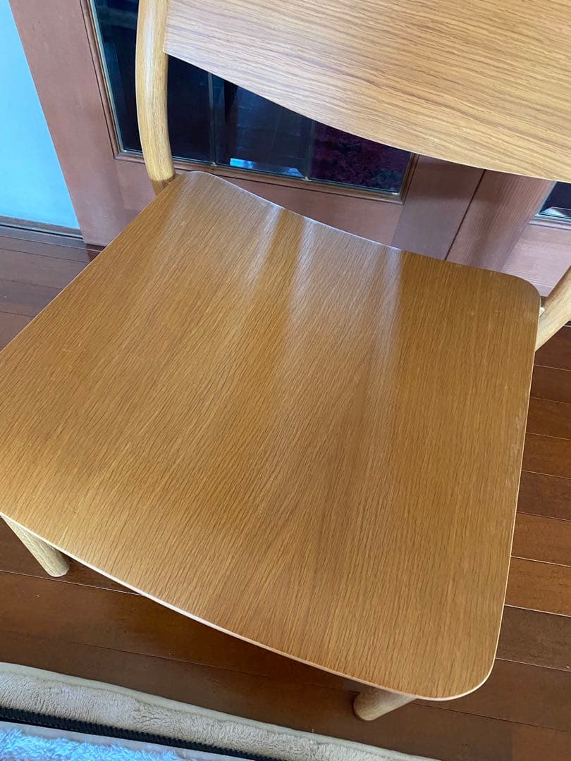 無印良品　オーク材ラウンジチェア