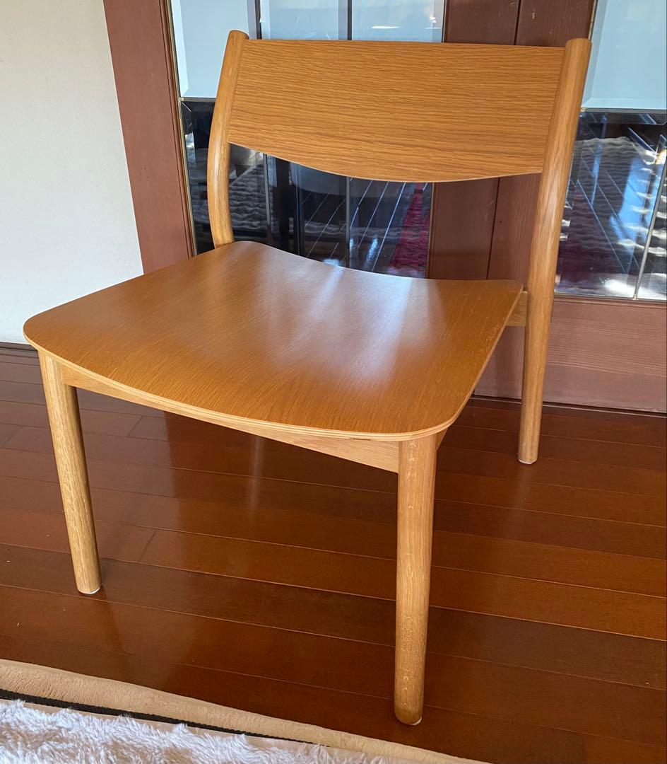 無印良品　オーク材ラウンジチェア