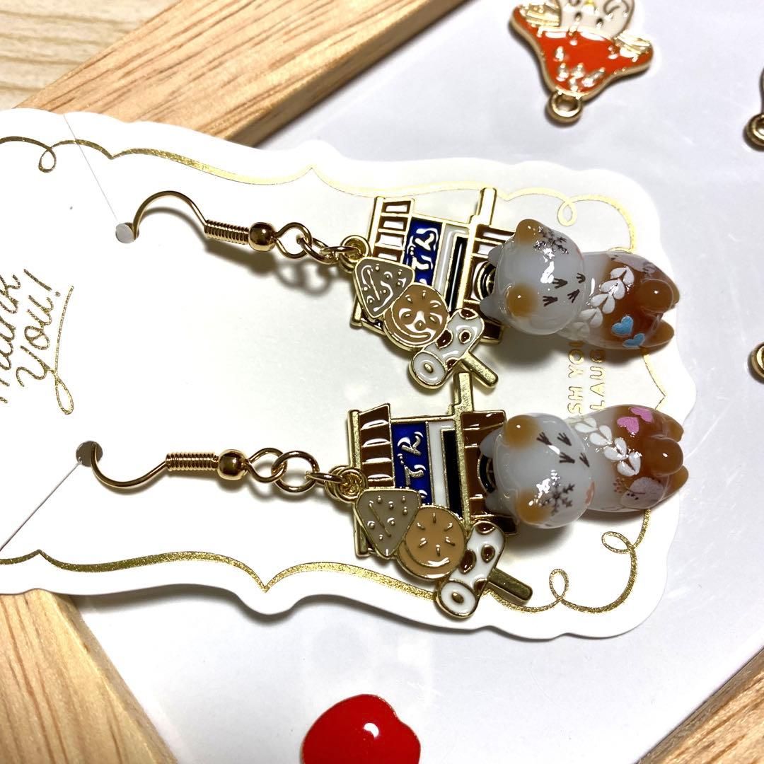 ☆おでんとほっこりWinter猫ちゃんピアス☆