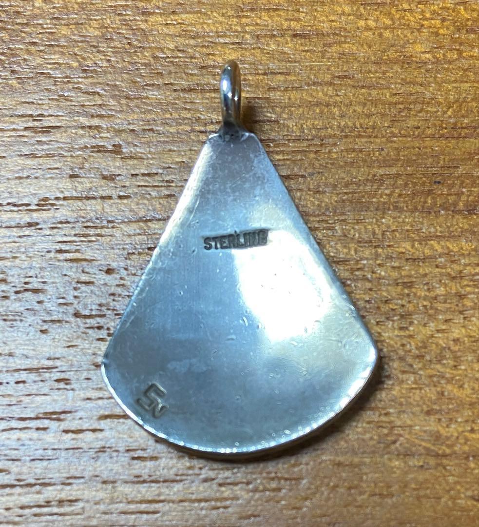 ホピ族 シルバーペンダントトップ ベアハンド柄 中古品 インディアン