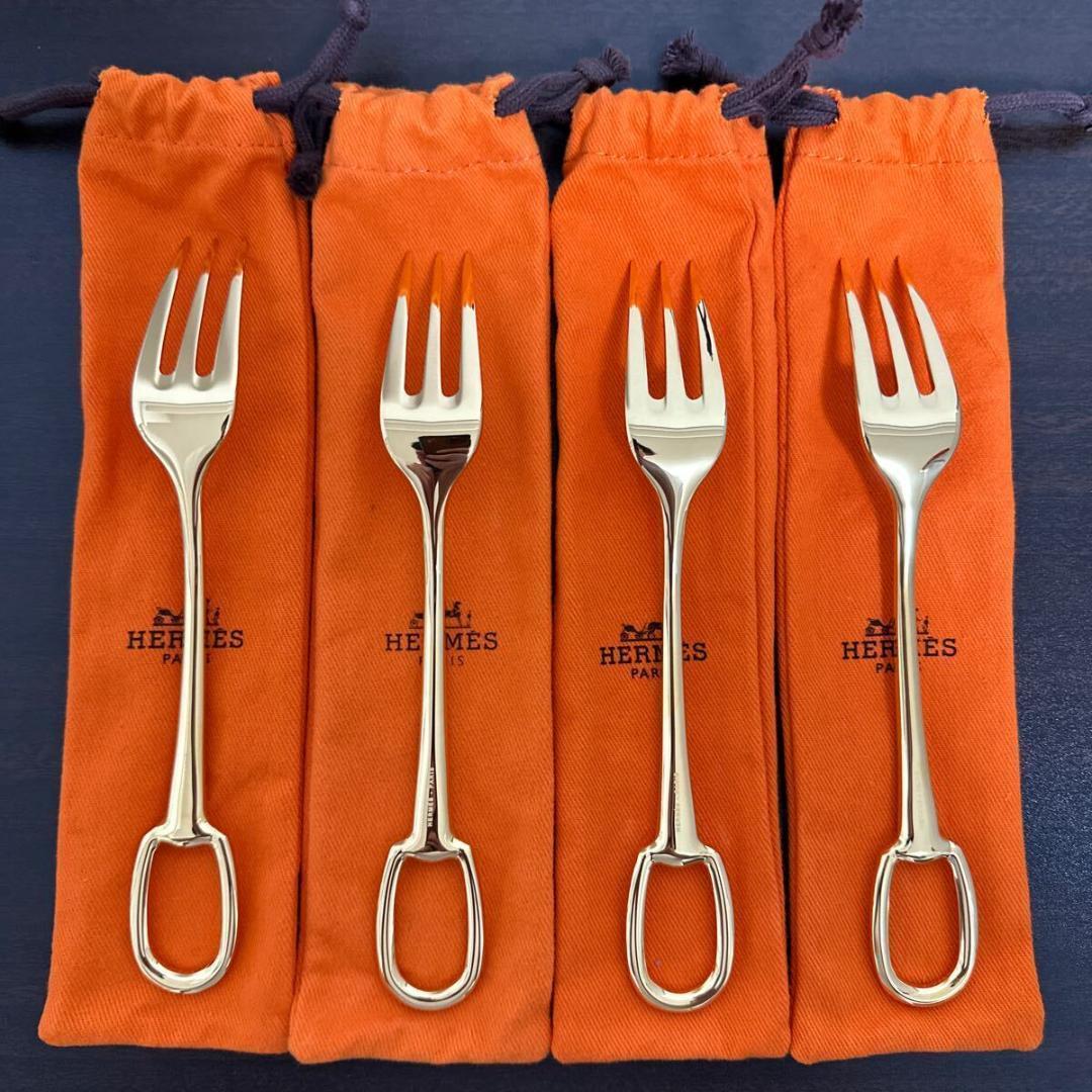 エルメス グラン・アトラージュ ディナースプーン ディナーフォーク 8本セット