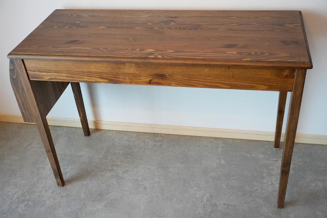 アンティーク デスク 机 引き出し付き 天然木（パイン）110×45×74