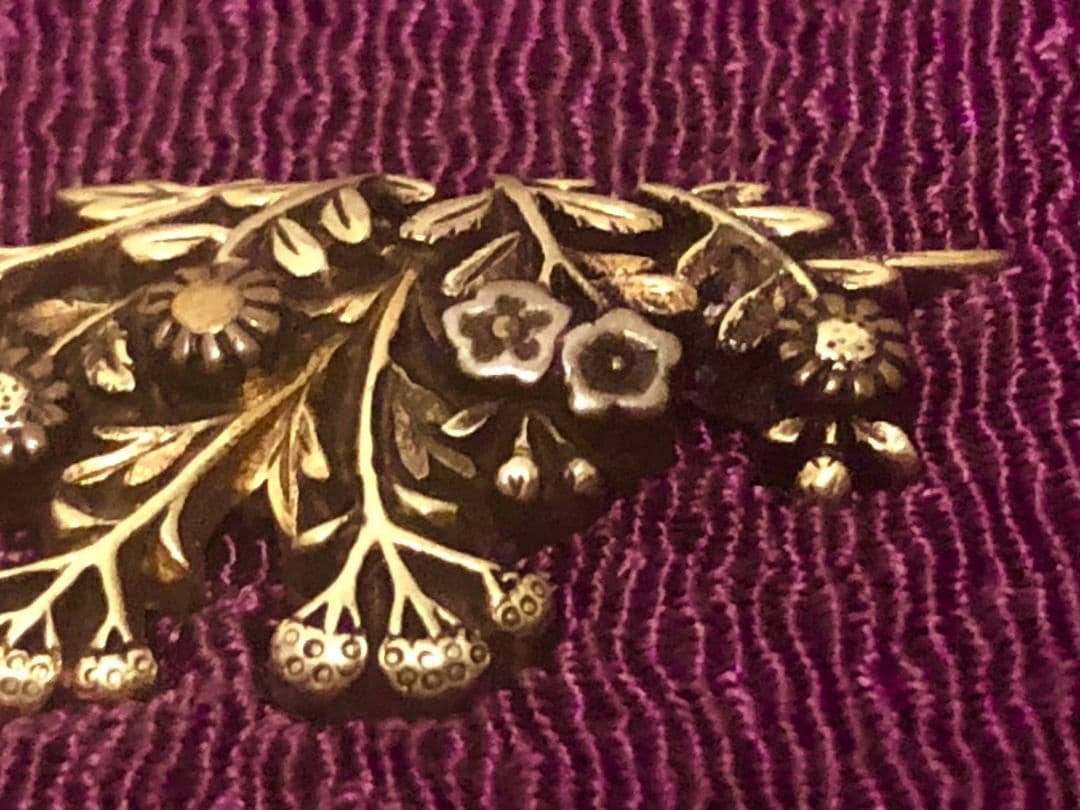 在銘】金無垢 目貫 江戸時代後期 日本刀装具 武具 金工細工 - メルカリ