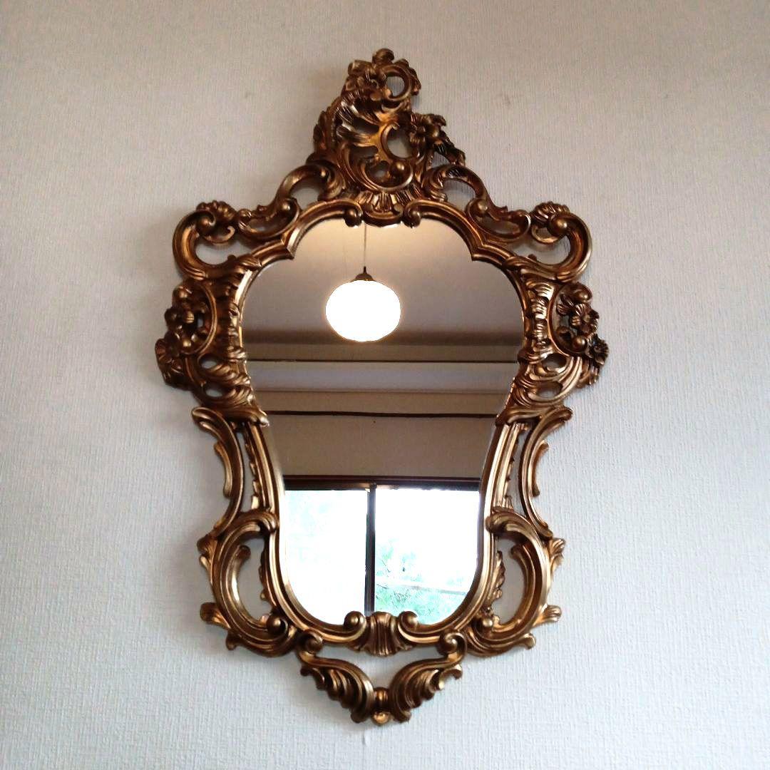ロココ調ミラー イタリア製 ヴィンテージ調 壁掛けミラー