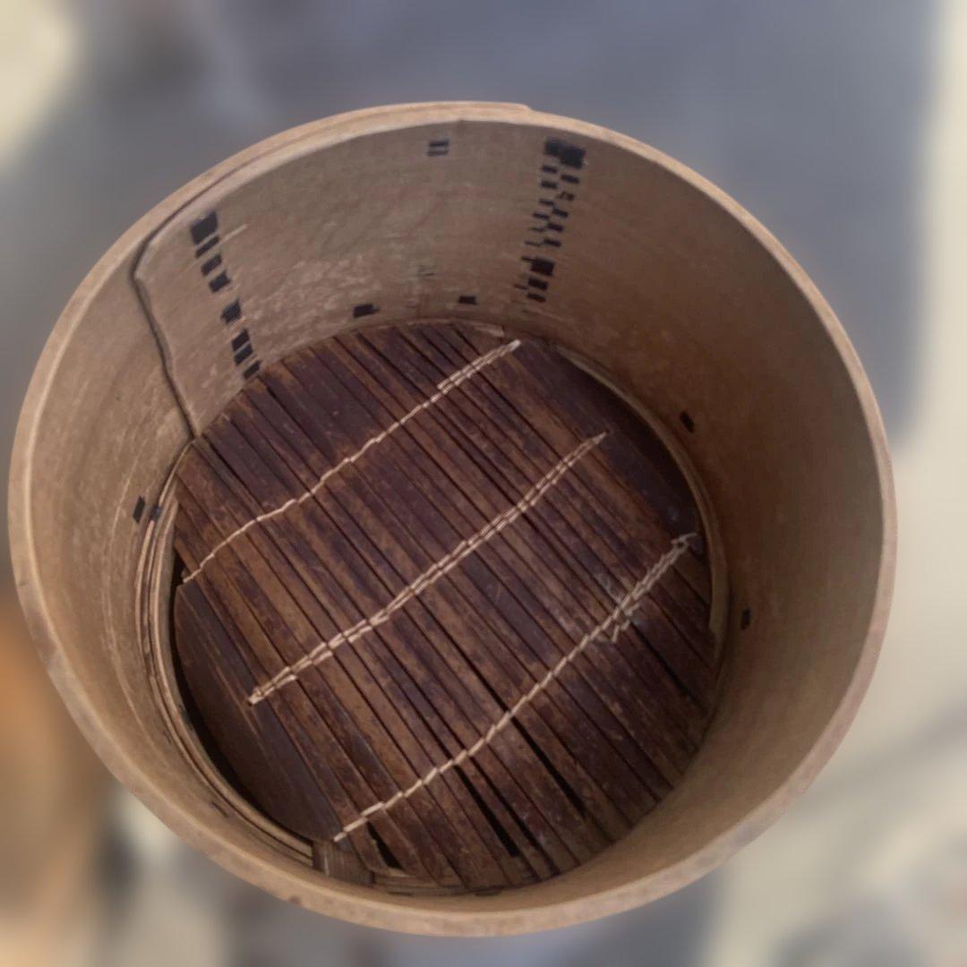 古民具 鉄製羽釜(蓋付き) ／ 和せいろ蒸し器 お餅つき用具