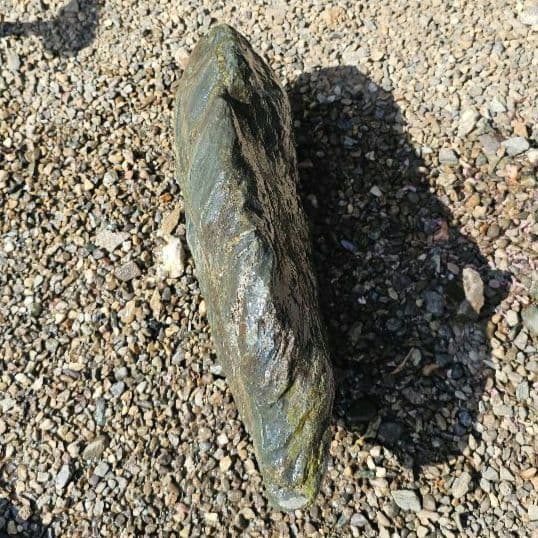 三波石 12.7kg 群馬県旧鬼石町産　日本銘石　三波川　水石　鑑賞石　庭石青石