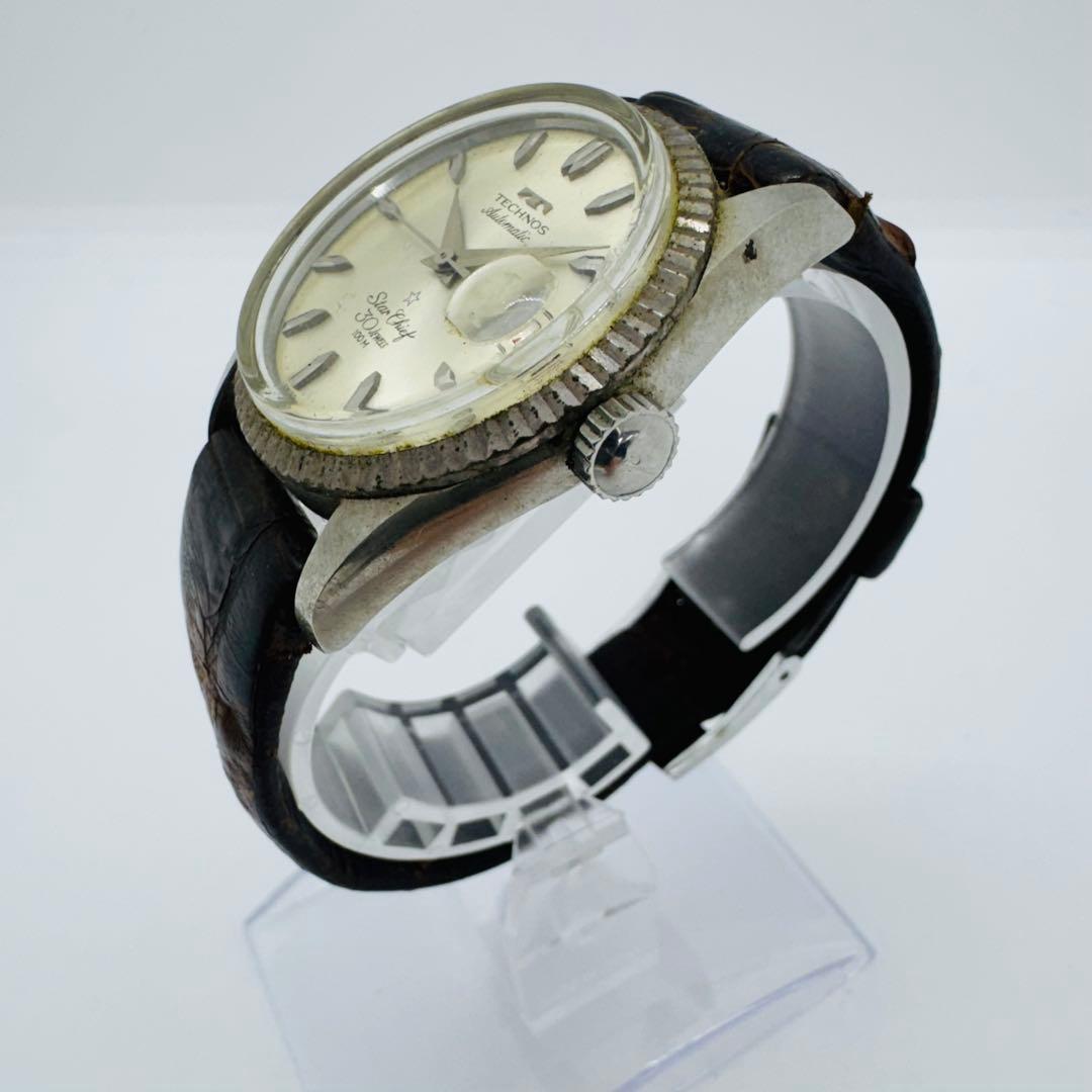✨TECHNOS✨テクノス✨スターチーフ✨オートマチック✨デイト✨腕時計✨