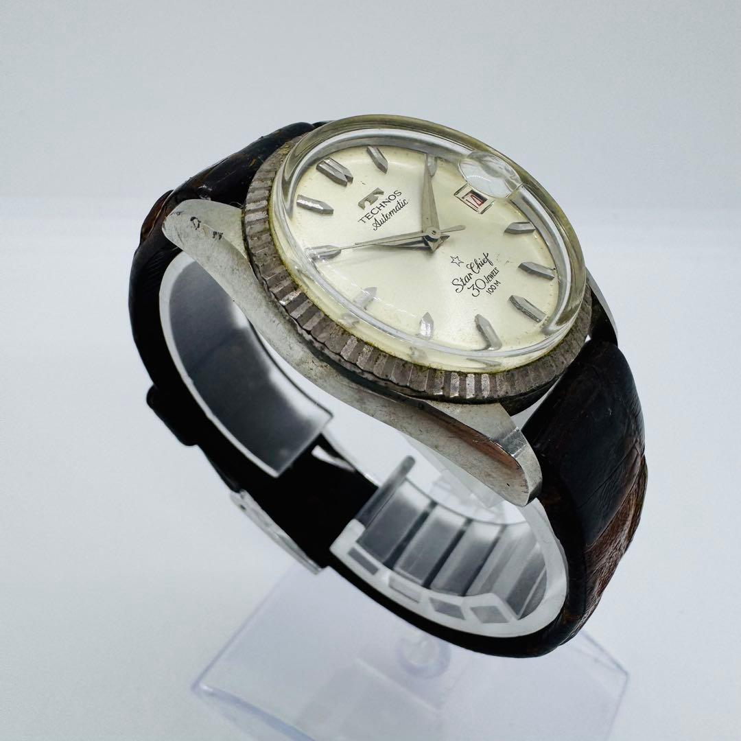 ✨TECHNOS✨テクノス✨スターチーフ✨オートマチック✨デイト✨腕時計✨