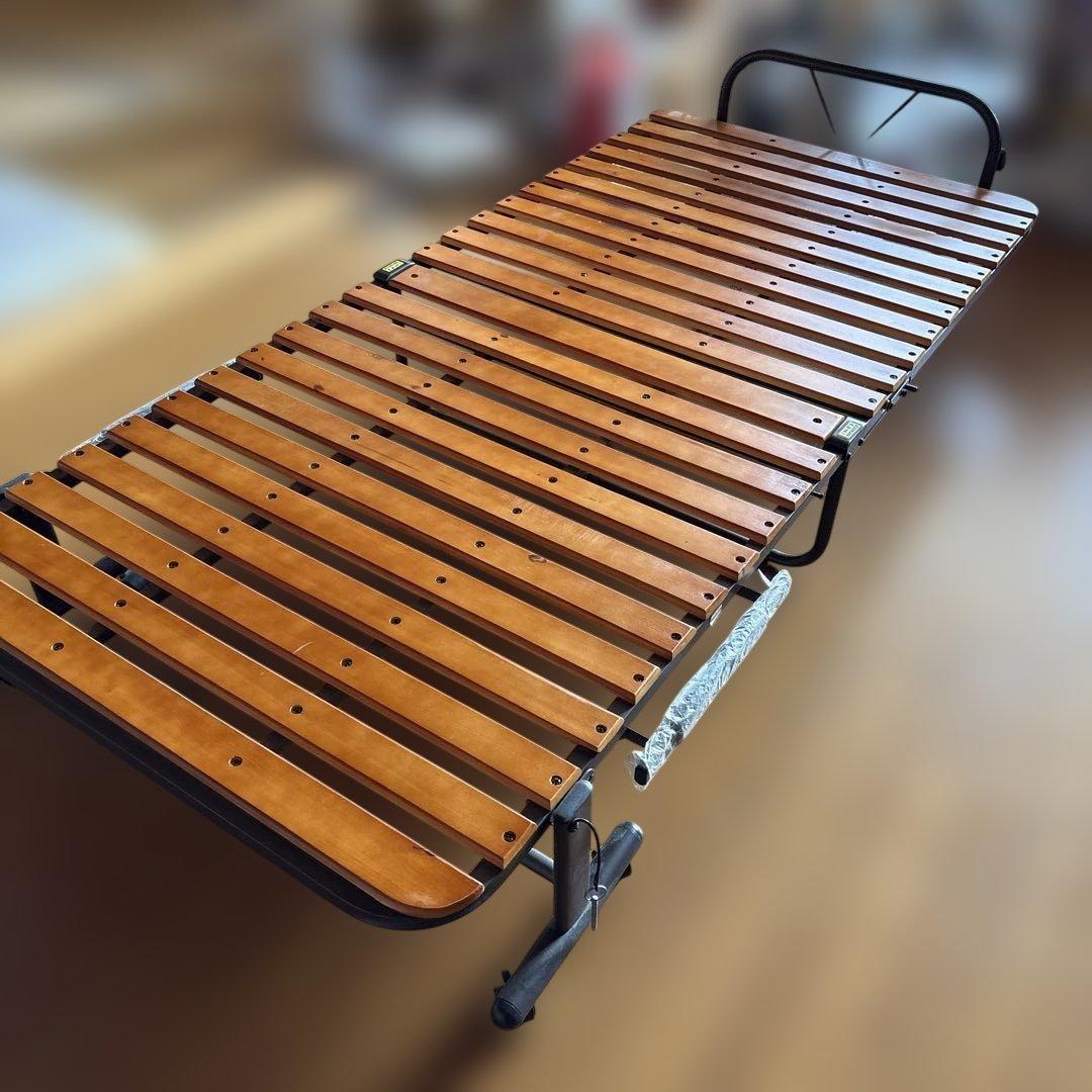 折りたたみベッド シングルサイズ 木製スラット