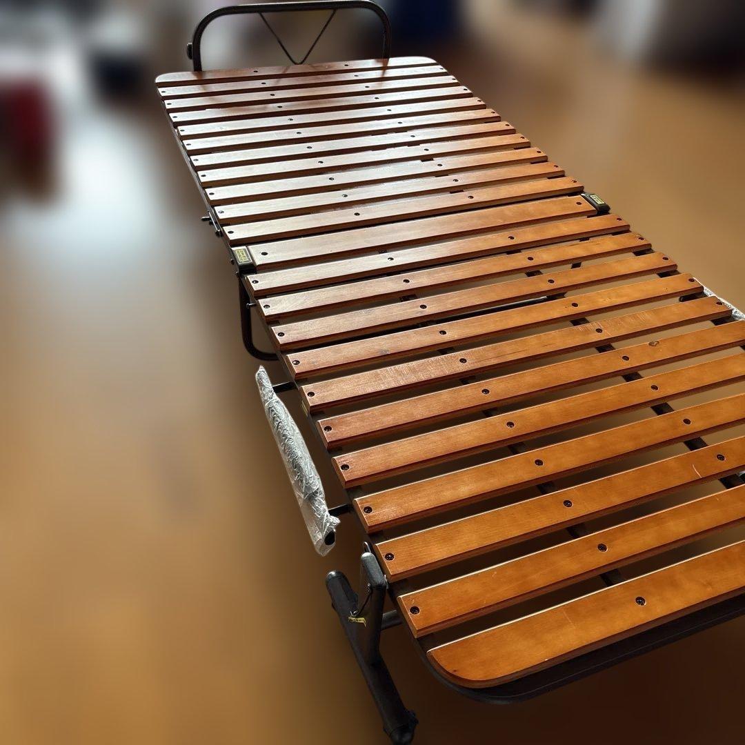 折りたたみベッド シングルサイズ 木製スラット